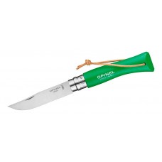 Нож Opinel серии Tradition Trekking №07, клинок 8 см, зелёный