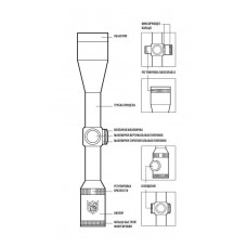 Оптический прицел Nikko Stirling Panamax 3-9x40 AO, сетка HMD (Half Mil Dot)  (NPW3940AO) модель 00015672 от Nikko Stirling