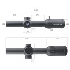 Оптический прицел Vector Optics Constantine 1-10x24, сетка Tactical Dot MOA, 30мм, широкоугольный, азотозаполненный, с подсветкой (SCOC-31P) модель 00015485 от Vector Optics