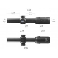 Оптический прицел Vector Optics Constantine 1-8x24, сетка EHT Mil, 30мм, широкоугольный, азотозаполненный, с подсветкой (SCOC-27P) модель 00015483 от Vector Optics