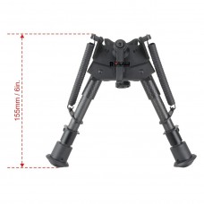 Сошки карбоновые Vector Optics 6-9” для установки на антабку, высота от 15 до 23см, переходник на weaver в комплекте (RSCFS-06P) модель 00015516 от Vector Optics