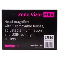 Лупа налобная с аккумулятором Levenhuk Zeno Vizor HR4 модель 72614 от Levenhuk