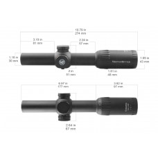 Оптический прицел Vector Optics Constantine 1-8x24 FFP, сетка EHT Mil, 30мм, широкоугольный, азотозаполненный, с подсветкой (SCFF-32P) модель 00015484 от Vector Optics