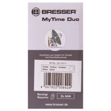Часы настольные Bresser MyTime Duo LCD, белые модель 74602 от Bresser