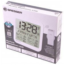 Часы настенные Bresser MyTime Meteotime LCD, белые модель 74649 от Bresser