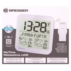 Часы настенные Bresser MyTime Meteotime LCD, серебристые модель 74650 от Bresser