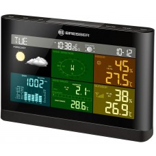 Метеостанция Bresser Comfort 5 в 1 с цветным дисплеем, черная модель 74652 от Bresser