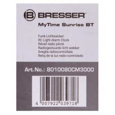 Радио с будильником и термометром Bresser MyTime Sunrise Bluetooth, черное модель 74663 от Bresser