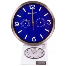 Часы настенные Bresser MyTime ND DCF Thermo/Hygro, 25 см, синие модель 76446 от Bresser