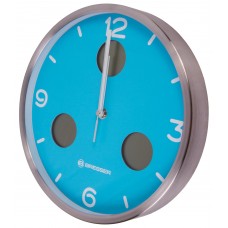 Часы настенные Bresser MyTime io NX Thermo/Hygro, 30 см, голубые модель 76463 от Bresser