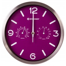 Часы настенные Bresser MyTime ND DCF Thermo/Hygro, 25 см, фиолетовые модель 76445 от Bresser
