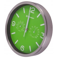 Часы настенные Bresser MyTime ND DCF Thermo/Hygro, 25 см, зеленые модель 76439 от Bresser