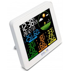 Метеостанция Explore Scientific с цветным экраном и тремя датчиками, белая модель 75910 от Explore Scientific