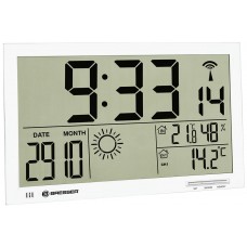 Метеостанция (настенные часы) Bresser MyTime Jumbo LCD, белая модель 74647 от Bresser