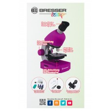Микроскоп Bresser Junior 40x-640x, фиолетовый модель 70121 от Bresser