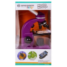 Микроскоп Bresser Junior Biolux SEL 40–1600x, фиолетовый представитель Bresser в России Микроскоп Bresser Junior Biolux SEL 40–1600x, фиолетовый модель 74321 от Bresser