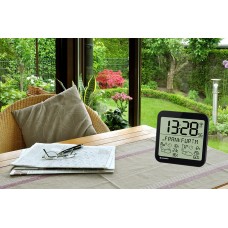 Часы настенные Bresser MyTime Meteotime LCD, черные модель 74648 от Bresser