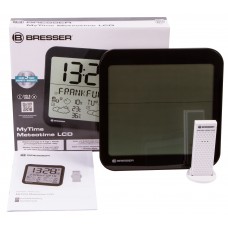 Часы настенные Bresser MyTime Meteotime LCD, черные модель 74648 от Bresser