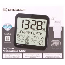 Часы настенные Bresser MyTime Meteotime LCD, черные модель 74648 от Bresser