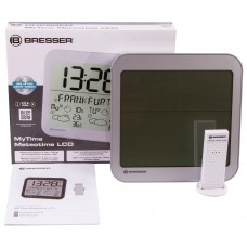 Часы настенные Bresser MyTime Meteotime LCD, серебристые представитель Bresser в России Часы настенные Bresser MyTime Meteotime LCD, серебристые модель 74650 от Bresser