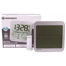 Часы настенные Bresser MyTime Meteotime LCD, серебристые представитель Bresser в России Часы настенные Bresser MyTime Meteotime LCD, серебристые модель 74650 от Bresser