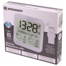 Часы настенные Bresser MyTime Meteotime LCD, серебристые представитель Bresser в России Часы настенные Bresser MyTime Meteotime LCD, серебристые модель 74650 от Bresser