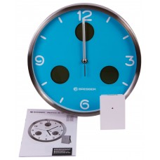 Часы настенные Bresser MyTime io NX Thermo/Hygro, 30 см, голубые модель 76463 от Bresser