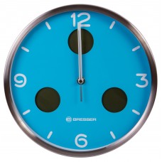 Часы настенные Bresser MyTime io NX Thermo/Hygro, 30 см, голубые модель 76463 от Bresser