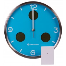 Часы настенные Bresser MyTime io NX Thermo/Hygro, 30 см, голубые модель 76463 от Bresser
