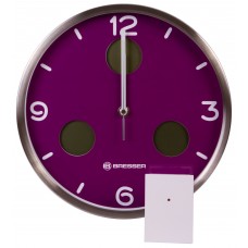Часы настенные Bresser MyTime io NX Thermo/Hygro, 30 см, фиолетовые представитель Bresser в России Часы настенные Bresser MyTime io NX Thermo/Hygro, 30 см, фиолетовые модель 76464 от Bresser