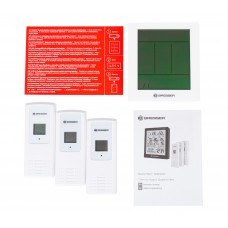Метеостанция Bresser Temeo Hygro Quadro Prestige с тремя датчиками, белая модель 78585 от Bresser