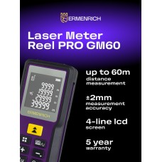 Лазерная рулетка Ermenrich Reel GM60 модель 84645 от Ermenrich