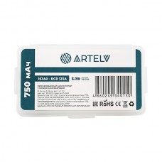 Аккумуляторная батарея RCR123 ARTELV 3.7V Li-Ion 750 mAh модель AVRCR123 от Artelv