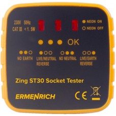 Тестер розеток Ermenrich Zing ST30 модель 81725 от Ermenrich