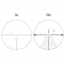 Оптический прицел Vector Optics Continental 3-18x50, сетка VEC-MBR , 34 мм, подсветка красным (SCFF-43P) модель 00016041 от Vector Optics