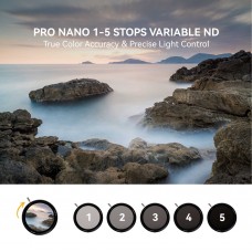 Светофильтр NiSi TRUE COLOR ND-VARIO Pro Nano 1-5stops (0.3-1.5) 49mm модель N112248 от NiSi