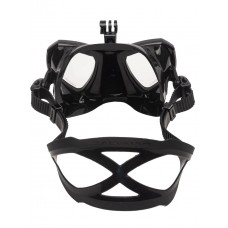 Маска Salvimar TRINITY с креплением для камеры, черн./черн. АНТИФОГ