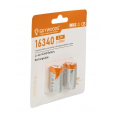 Аккумуляторы Skywoods INR16340 700mAh комплект - 2 шт. модель AK16340SW от Skywoods
