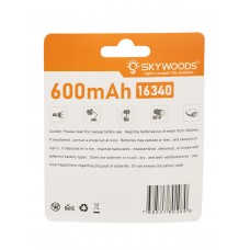 Аккумуляторы Skywoods INR16340 700mAh комплект - 2 шт. модель AK16340SW от Skywoods
