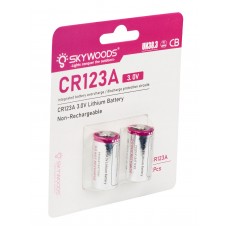 Батарейкаи  Skywoods CR123A, 1600mAh, комплект - 2 шт модель CR123A от Skywoods