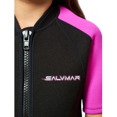 Детский гидрокостюм Salvimar Aquatic, 2 мм, розовый, M, на 10-12 лет