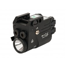 Фонарь подствольный пистолетный Skywoods Raccoon Double Laser 360 люмен, ЛЦУх2 красн/зел модель PL360RG от Skywoods