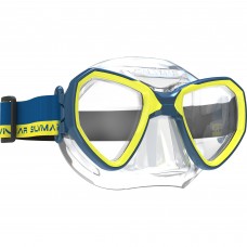 Маска подростковая Salvimar Morpheus MID желто-синяя модель SN082 от SALVIMAR