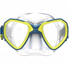 Маска подростковая Salvimar Morpheus MID желто-синяя модель SN082 от SALVIMAR