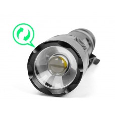 Ручной фонарь SKYWOODS TACTIC, 1800 люмен, USB-Type C, холодный свет, IP67