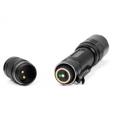 Ручной фонарь SKYWOODS TACTIC, 1800 люмен, USB-Type C, холодный свет, IP67