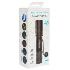 Ручной фонарь SKYWOODS TACTIC, 1800 люмен, USB-Type C, холодный свет, IP67