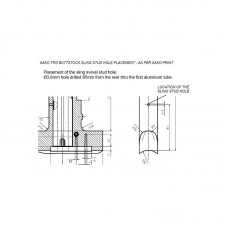 Адаптер Atlas для установки монопода на приклад SAKO TRG (BT29) модель 00013521 от Atlas