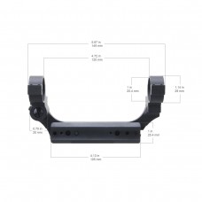 Кронштейн Vector Optics на Мосина (КО-91/30) D25,4 (VDSM-12) модель 00016490 от Vector Optics