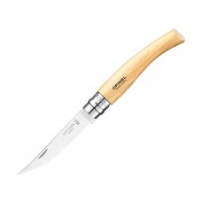 Нож складной Opinel Beech Effile 08 New, филейный, нержавеющая сталь, бук модель 002558 от Opinel